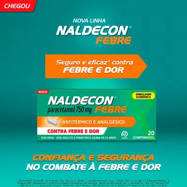 Naldecon Febre com 20 Comprimidos