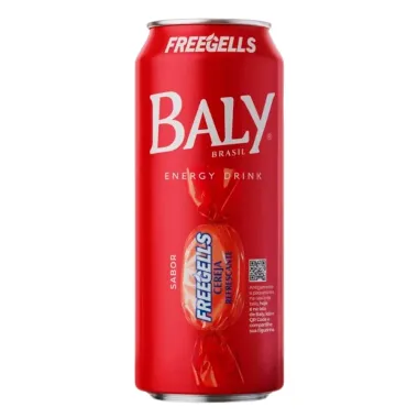 Energético Baly Energy Drink Freegells Cereja Sabor Refrescante 473ml