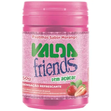 Pastilhas Valda Friends Sabor Morango 50g