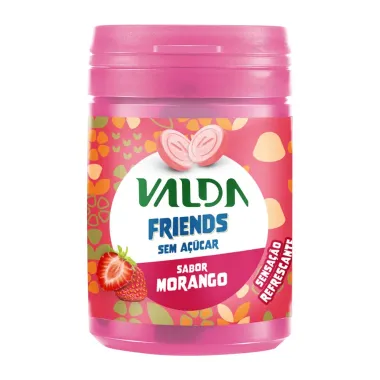 Pastilhas Valda Friends Sabor Morango 50g