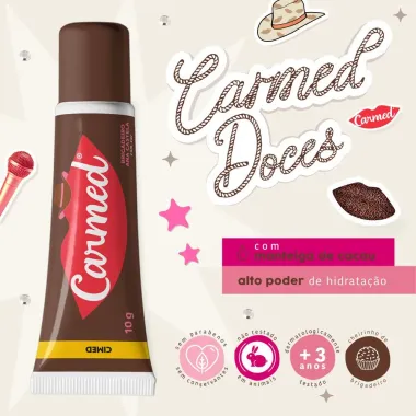 Hidratante Labial Carmed Ana Castela Efeito Gloss Brigadeiro 10g