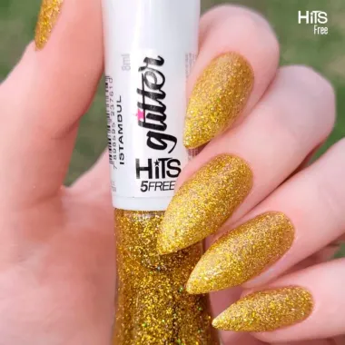 Esmalte Hits 5Free Glitter Cor Istambul 8ml