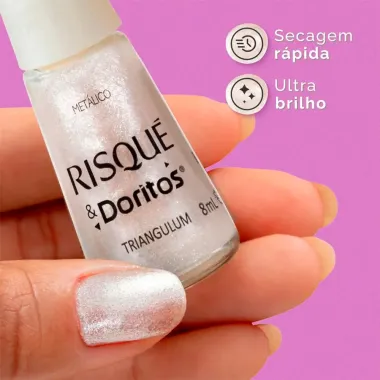 Esmalte Risqué e Doritos Metálico Cor Triangulum 8ml