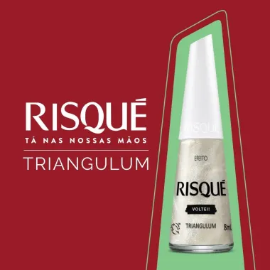 Esmalte Risqu&eacute; e Doritos Met&aacute;lico Cor Triangulum 8ml