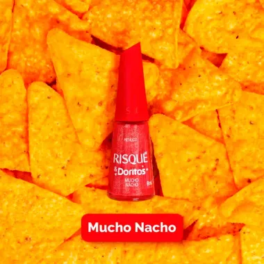 Esmalte Risqué e Doritos Metálico Cor Mucho Nacho 8ml