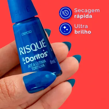 Esmalte Risqué e Doritos Cremoso Cor Até a Última Tortilha 8ml