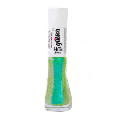 Esmalte Hits 5Free Glitter Cor Diamante Fantasia 8ml