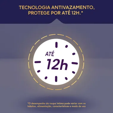 Roupa &Iacute;ntima Plenitud Noturna Unissex Tamanho G/XG 24 Unidades Descart&aacute;vel Leve Mais Por Menos