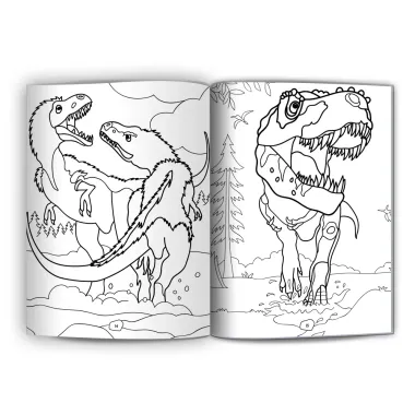 Livro National Geographic Kids Dinossauro Culturama para Colorir com 500 Adesivos