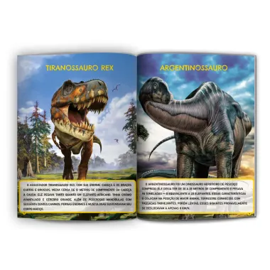 Livro National Geographic Kids Dinossauro Culturama para Colorir com 500 Adesivos