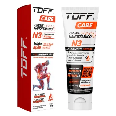 Creme Nanotérmico N3 Toff Care Aquecimento Intenso Hot 50g