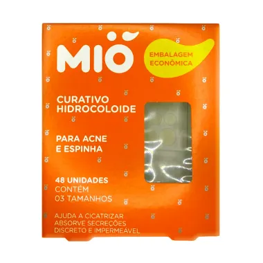 Curativo Hidrocolóide Mió para Acne e Espinha 48 Unidades