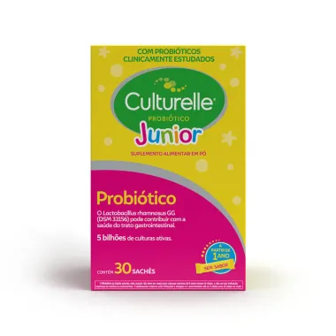 Culturelle Junior Probi&oacute;tico Sem Sabor com 30 Sach&ecirc;s