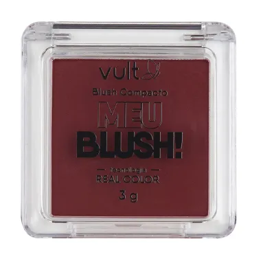 Blush Compacto Vult Meu Blush Cor Vinho Matte  3g