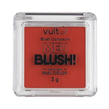 Blush Compacto Vult Meu Blush Cor Coral Matte 3g