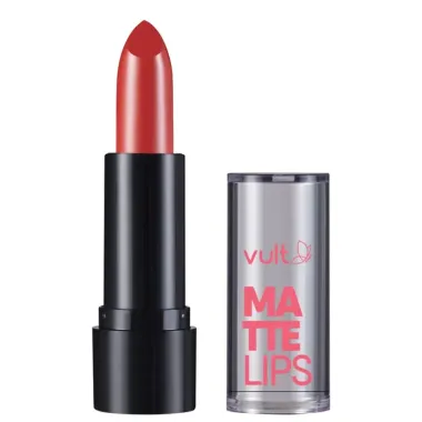 Batom Vult Vermelho Carmim Matte Lips 3,6g