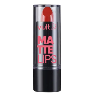 Batom Vult Vermelho Carmim Matte Lips 3,6g