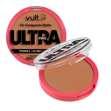 Pó Compacto Vult Matte Ultrafino Cor V470 9g