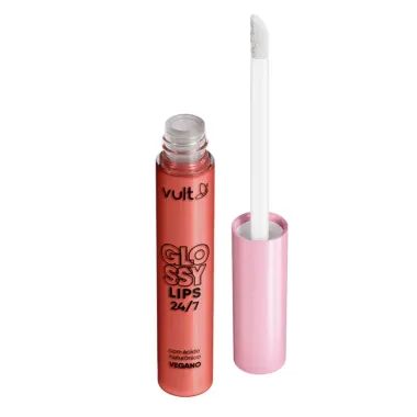 Gloss Labial Vult Glossy Lips 24/7 Cor Pêssego Cintilante 5,2ml