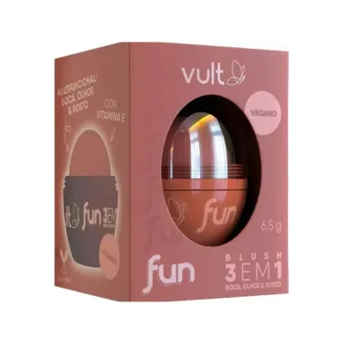 Blush Vult Fun 3 em 1 Cor Bronze Natural 6,5g