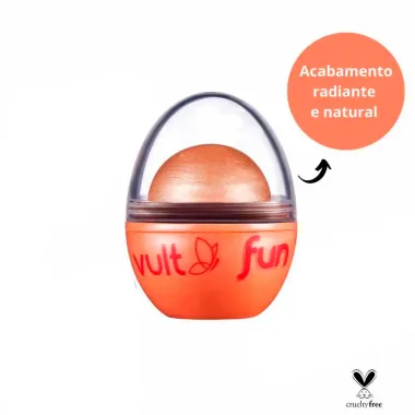 Iluminador Vult Fun 3 em 1 Cor Rosé Iluminada 6,5g