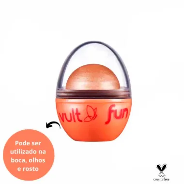 Iluminador Vult Fun 3 em 1 Cor Rosé Iluminada 6,5g