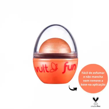 Iluminador Vult Fun 3 em 1 Cor Rosé Iluminada 6,5g