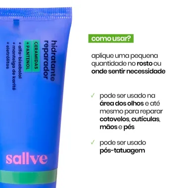 Hidratante Reparador Sallve Ceramidas e Pantenol 40g