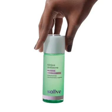 Tonico Antiacne Sallve Melaleuca+Centella Asiatica+Niacinamida+Fermentados Vegetais 120Ml