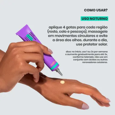 Serum Antissinais Sallve Retinol 0,3%+Acido Hialurônico+Niacinamida+Peptideo De Cobre 30G