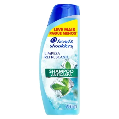 Shampoo Head&Shoulders Limpeza Eficaz Leve Mais Por Menos 650ml