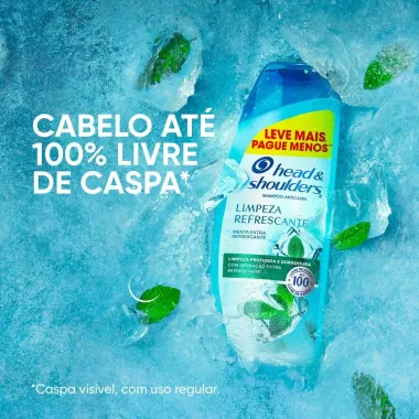 Shampoo Head&Shoulders Limpeza Eficaz Leve Mais Por Menos 650ml