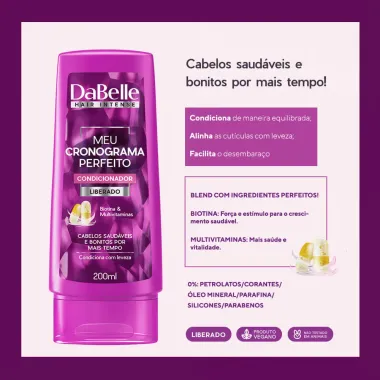 Kit DaBelle Meu Cronograma Perfeito Shampoo 250ml e Condicionador 175ml