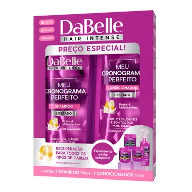 Kit DaBelle Meu Cronograma Perfeito Shampoo 250ml e Condicionador 175ml