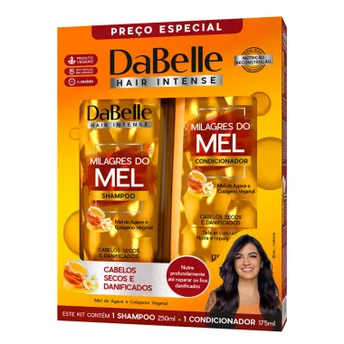 Kit DaBelle Milagres do Mel Shampoo 250ml e Condicionador 175ml