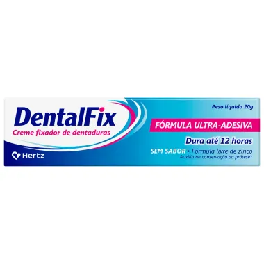 DentalFix Creme Fixador de Dentaduras Sem Sabor 20g