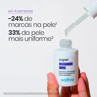 Niacinamida 20% Sallve Super S&eacute;rum Concentrado 30ml