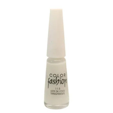 Esmalte Color Fashion 113 Leite de Coco Transparente