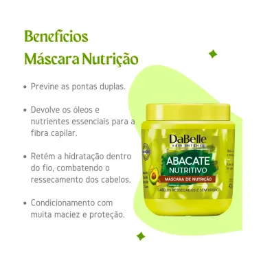 Máscara de Nutrição DaBelle Abacate Nutritivo 400g