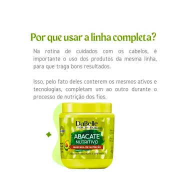 Máscara de Nutrição DaBelle Abacate Nutritivo 400g