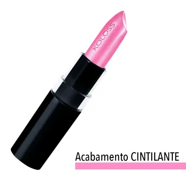 Batom LIPstick Koloss Makeup Cor 137 Rosa Laquê