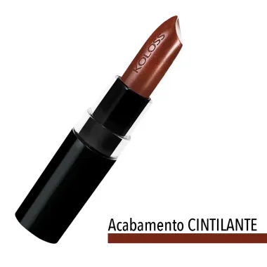 Batom LIPstick Koloss Makeup Cor 141 Coffee Bronze