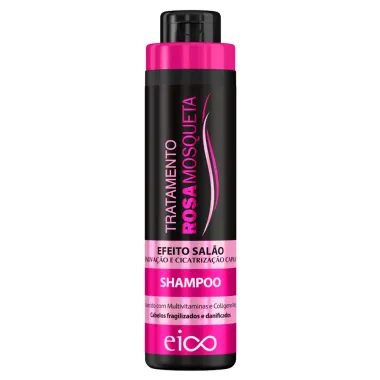 Kit Eico Tratamento Rosa Mosqueta Efeito Salão Shampoo 800ml e Condicionador 750ml