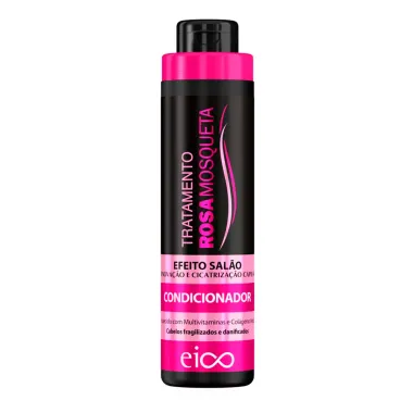 Kit Eico Tratamento Rosa Mosqueta Efeito Salão Shampoo 800ml e Condicionador 750ml