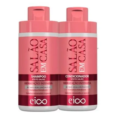 Kit Básico Eico Salão em Casa Cronograma Profissional Shampoo 450ml e Condicionador 400ml