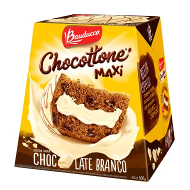 Chocottone Maxi Bauducco Chocolate Branco 500g