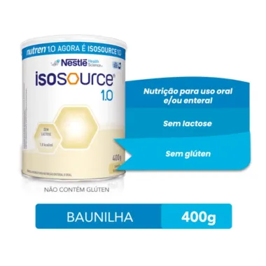 Isosource Nutrição Enteral 1.0 Baunilha 400g