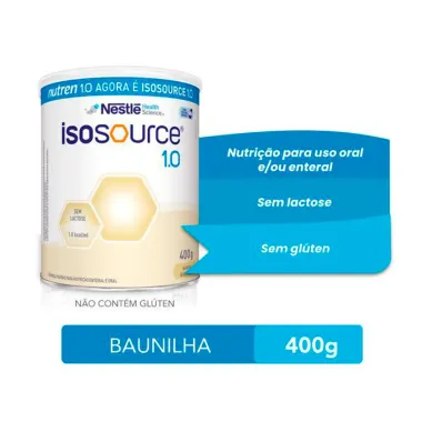 Isosource Nutrição Enteral 1.0 Baunilha 400g