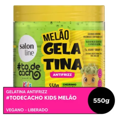 Gelatina Salon Line Kids To de Cachos Antifrizz 550g