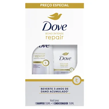 Shampoo 350ml e Condicionador 150ml Dove Bond Intense Repair